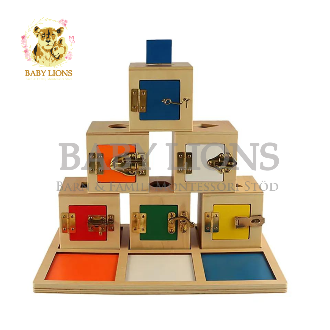 Educational Lock Toy Educational Teaching Aids Wooden Lock Toy