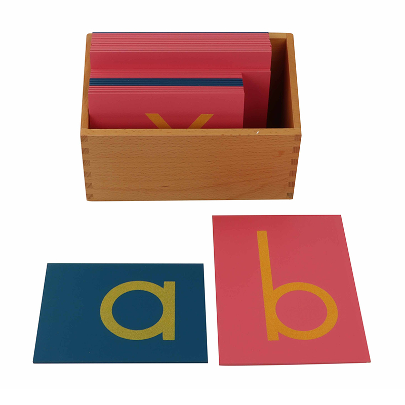 Montessori Materials Wooden Toys Sandpaper Letters Lower Case Print With Box - Buy Montessori Early Teaching Classroom Toys,Montessori Preschool...