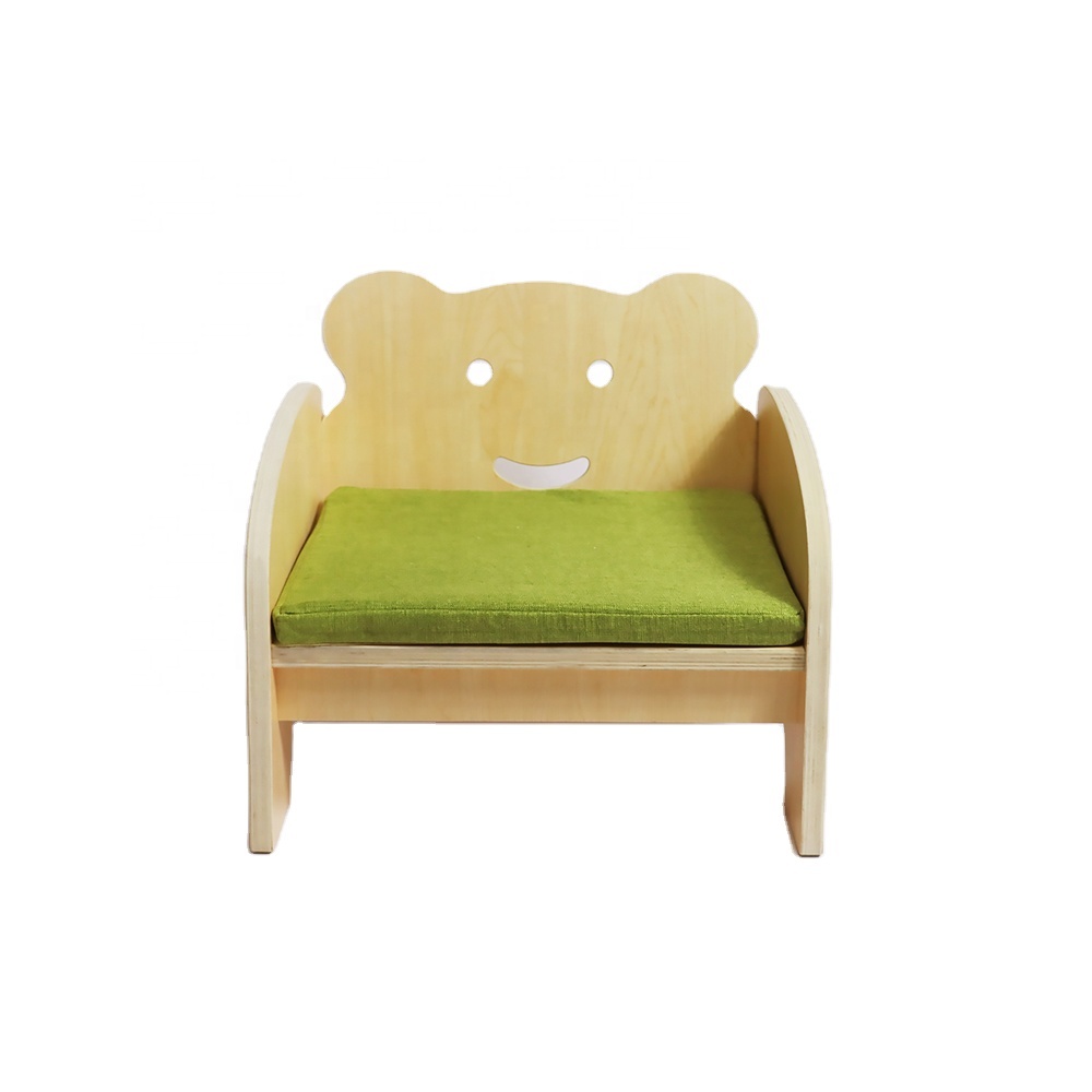Preschool Kids Wooden Chair Montessori Childcare Furniture Kids Cute