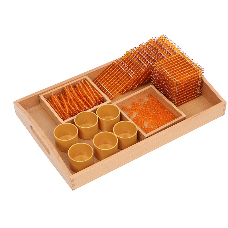 Starlink Montessori Wooden Material Educational Teaching Aids Math Tools Golden Bead - Buy Montessori Materials Educational Mathematics...